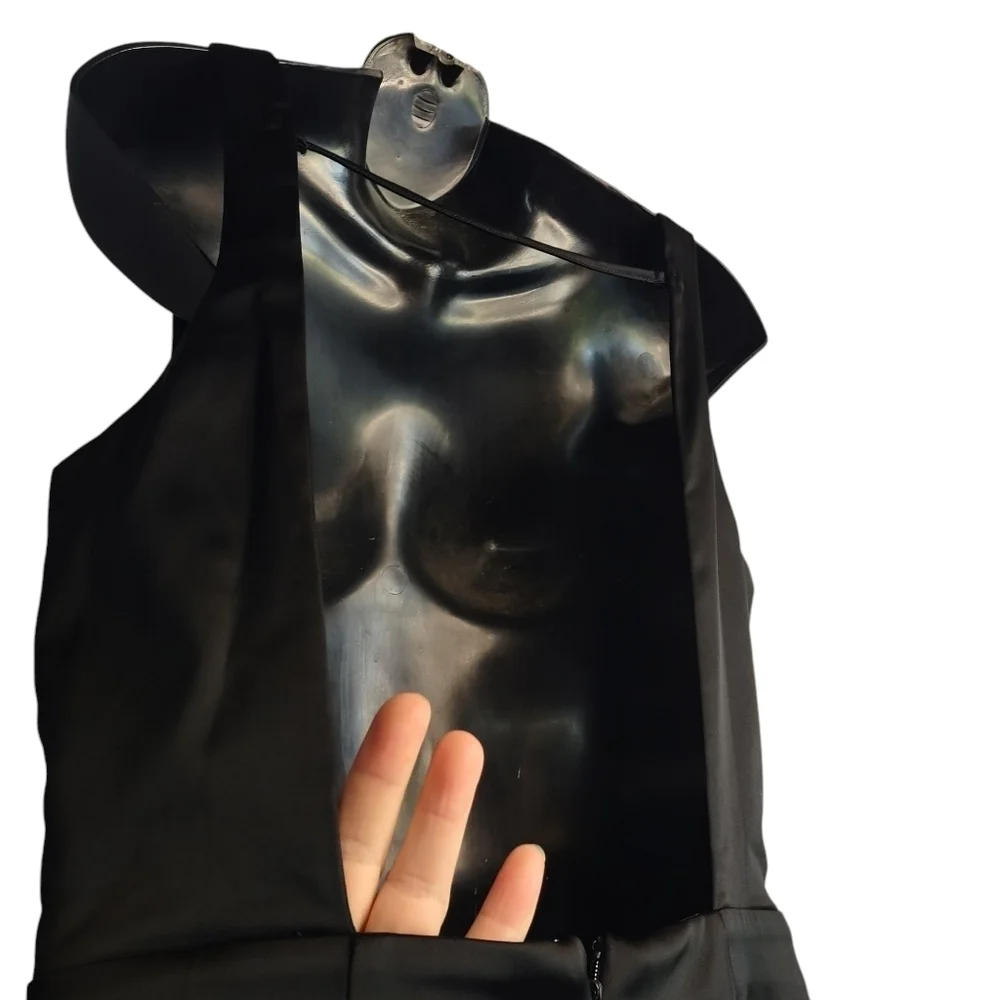 Abercrombie & Fitch Dress Women's Black Mini A Line Sleeveless Dress Size L NWT - Picture 7 of 10